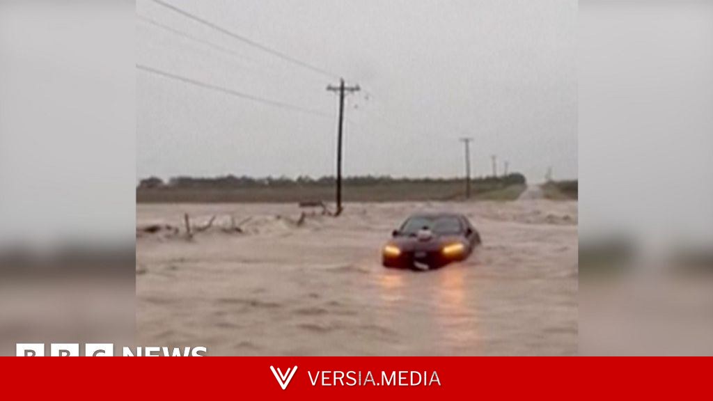 Watch: Flood waters surge in Texas after huge rainstorms