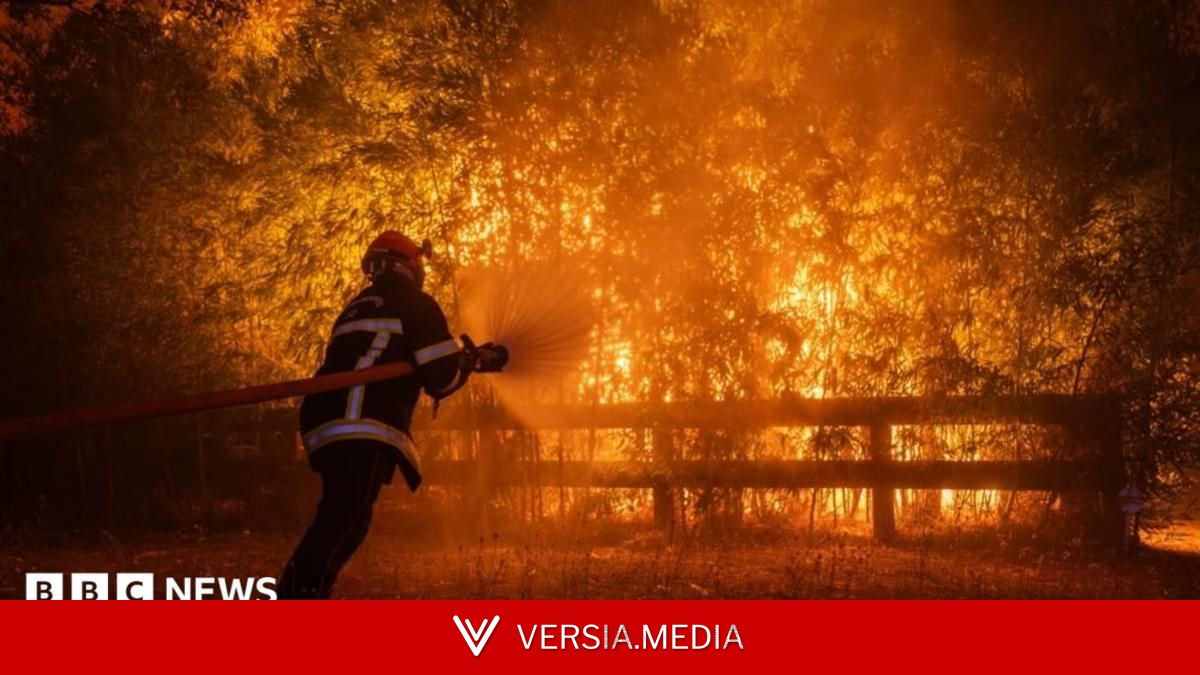 Macron calls crisis meeting as wildfires threaten Bordeaux and heatwave looms
